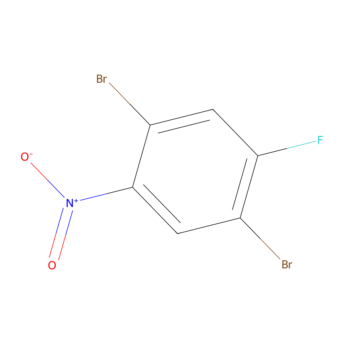 1,4-Dibromo-2-fluoro-5-nitrobenzene molecular structure, CAS 366496-33-5