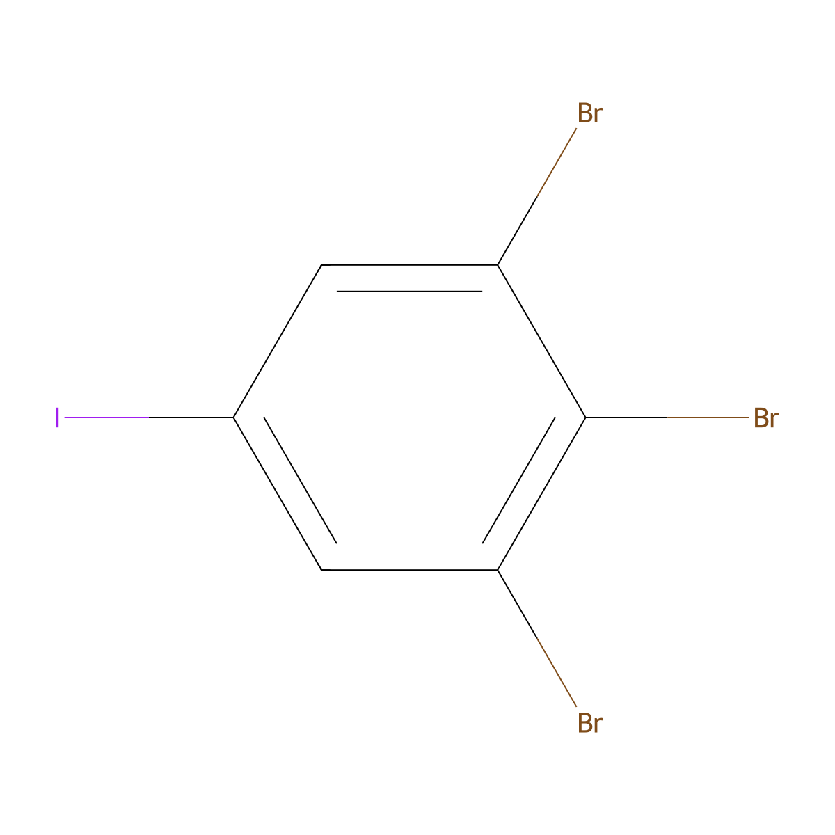 1,2,3-Tribromo-5-iodobenzene molecular structure, CAS 366496-35-7