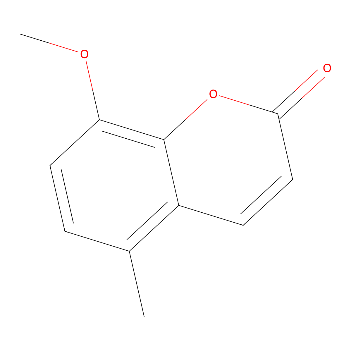 8-Methoxy-5-methyl-chromen-2-one molecular structure, CAS 36651-80-6