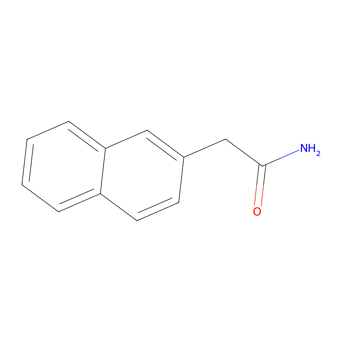 2-Naphthaleneacetamide molecular structure, CAS 36660-46-5