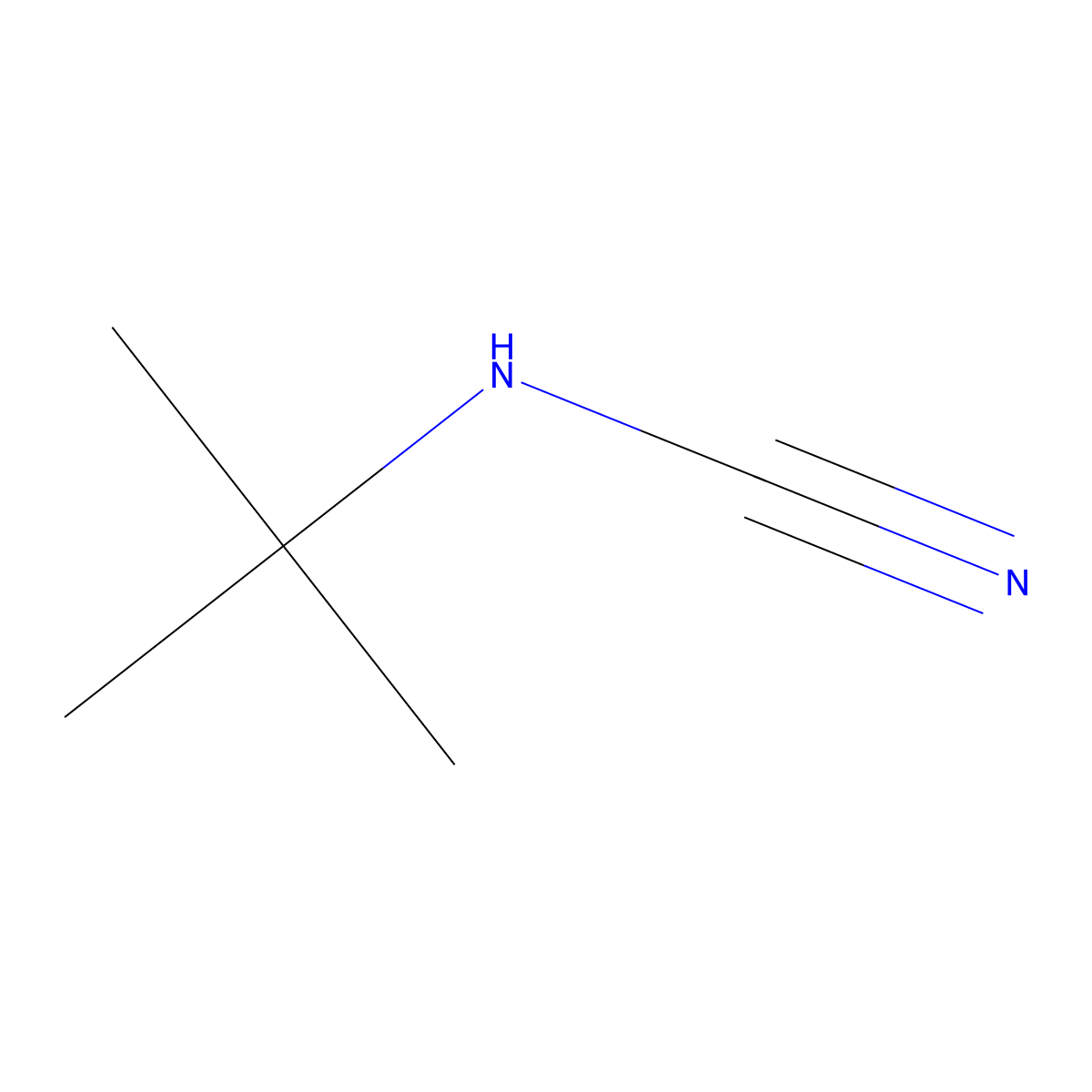 tert-Butylcyanamide molecular structure, CAS 36668-76-5