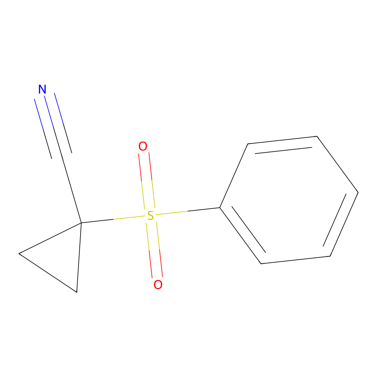 1-(Benzenesulfonyl)cyclopropane-1-carbonitrile molecular structure, CAS 36674-50-7