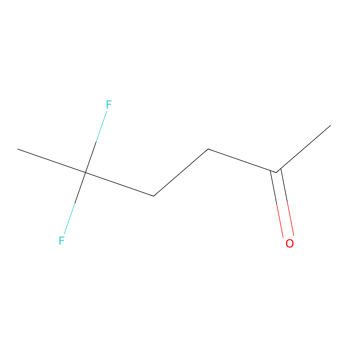 5,5-Difluoro-2-hexanone molecular structure, CAS 366799-81-7