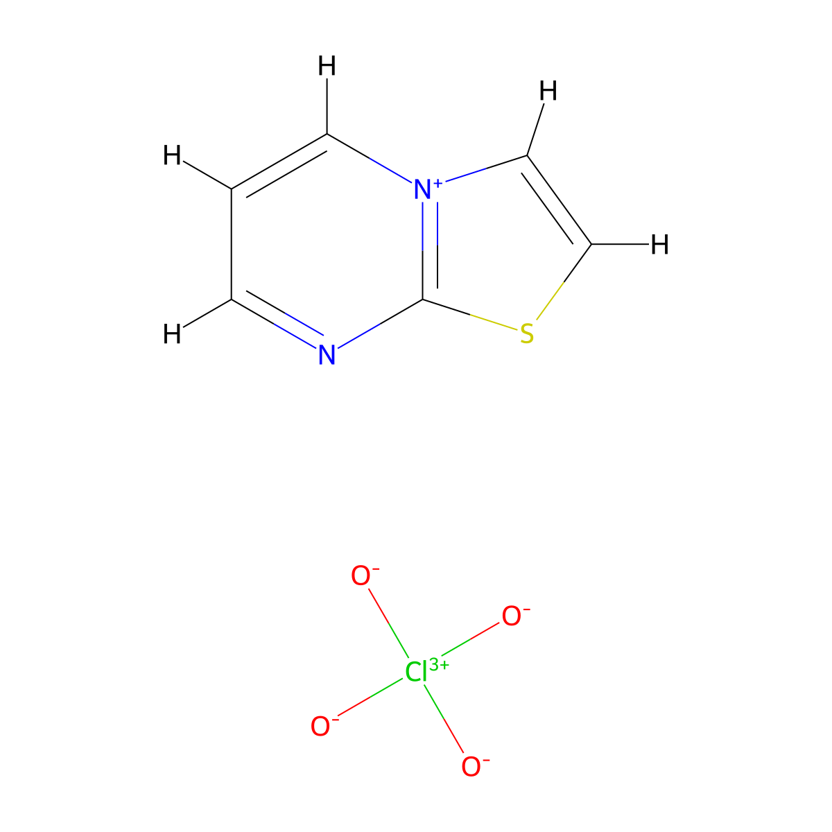 [1,3]Thiazolo[3,2-a]pyrimidin-4-ium perchlorate molecular structure, CAS 36680-42-9