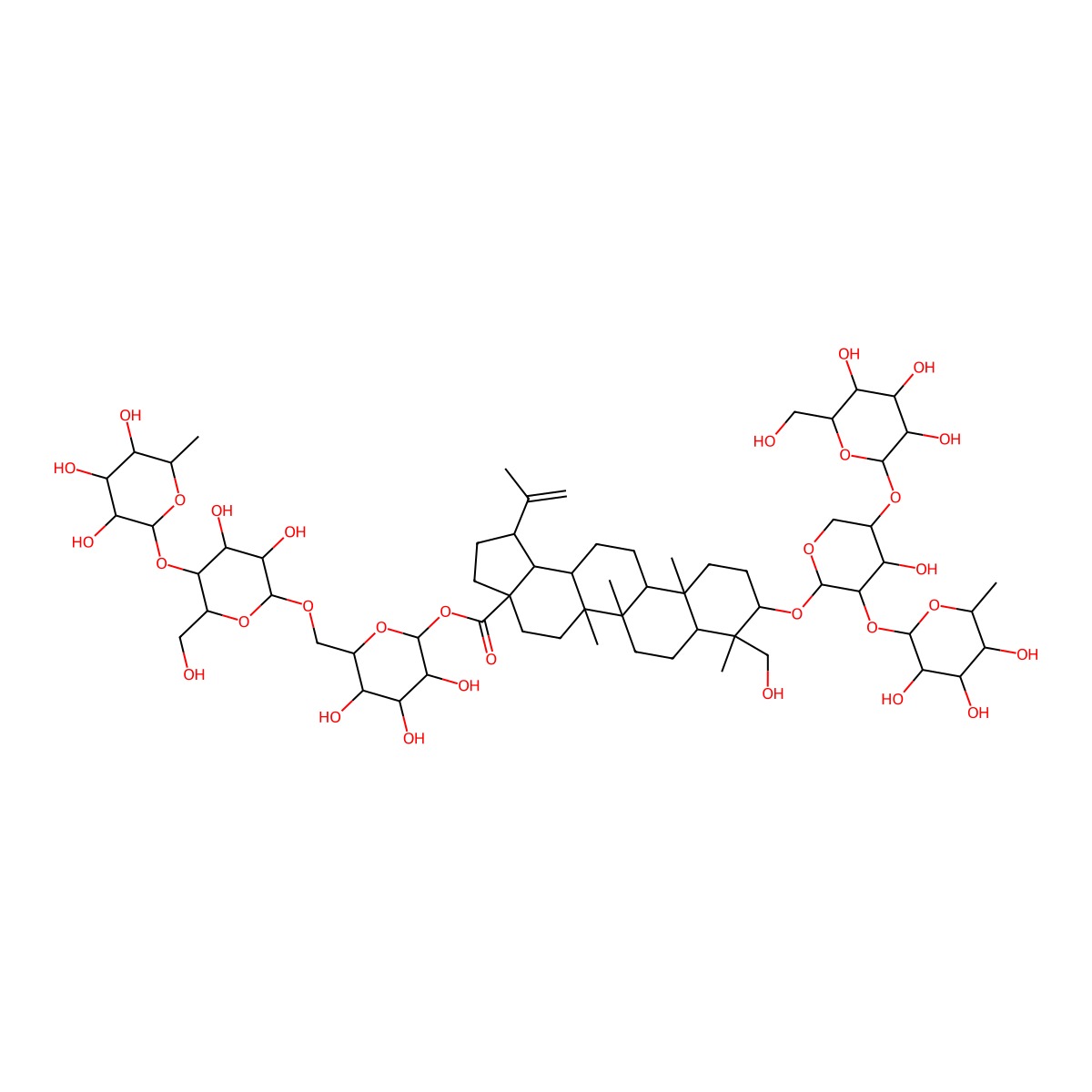 Pulsatilloside E molecular structure, CAS 366814-43-9