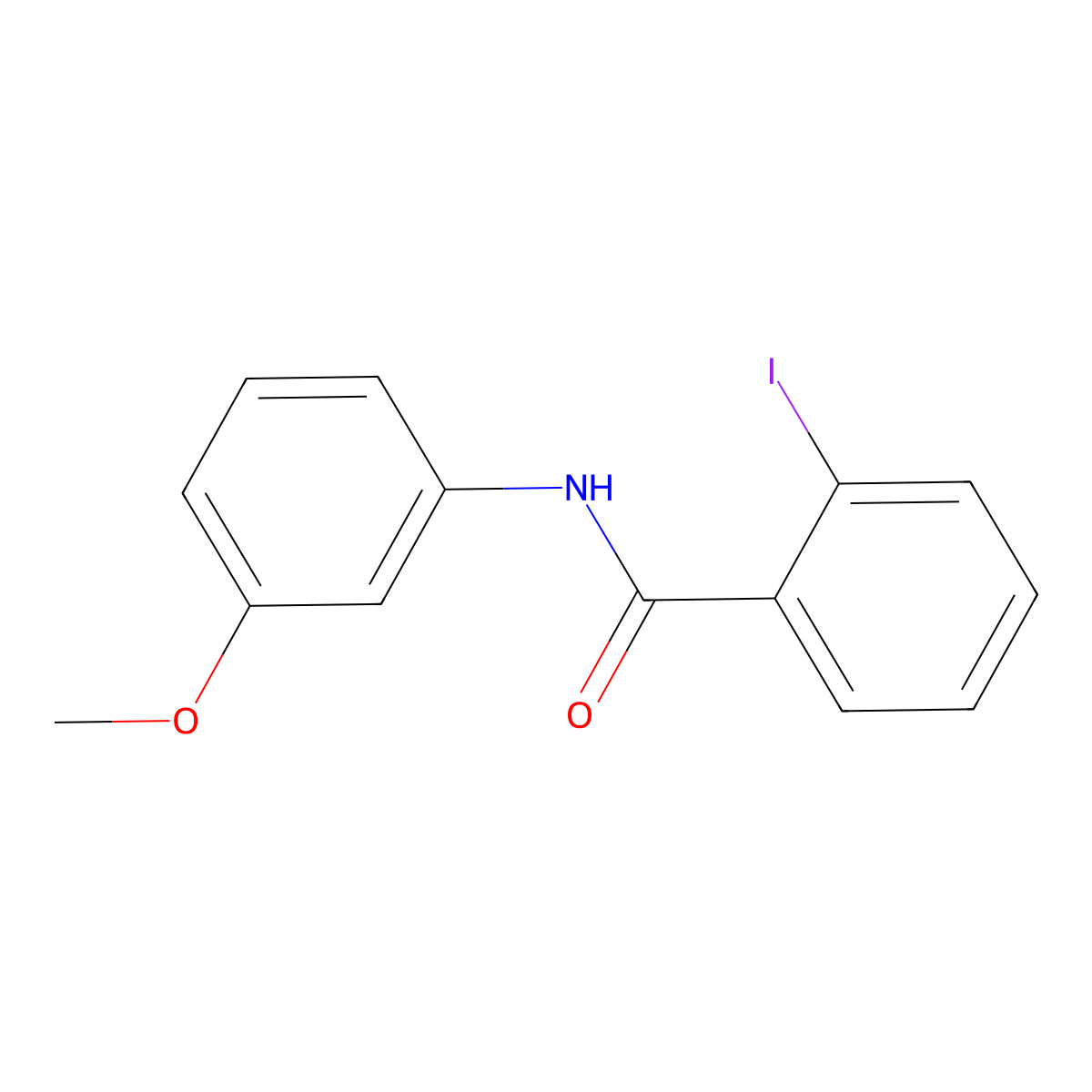2-iodo-N-(3-methoxyphenyl)benzamide molecular structure, CAS 36684-48-7