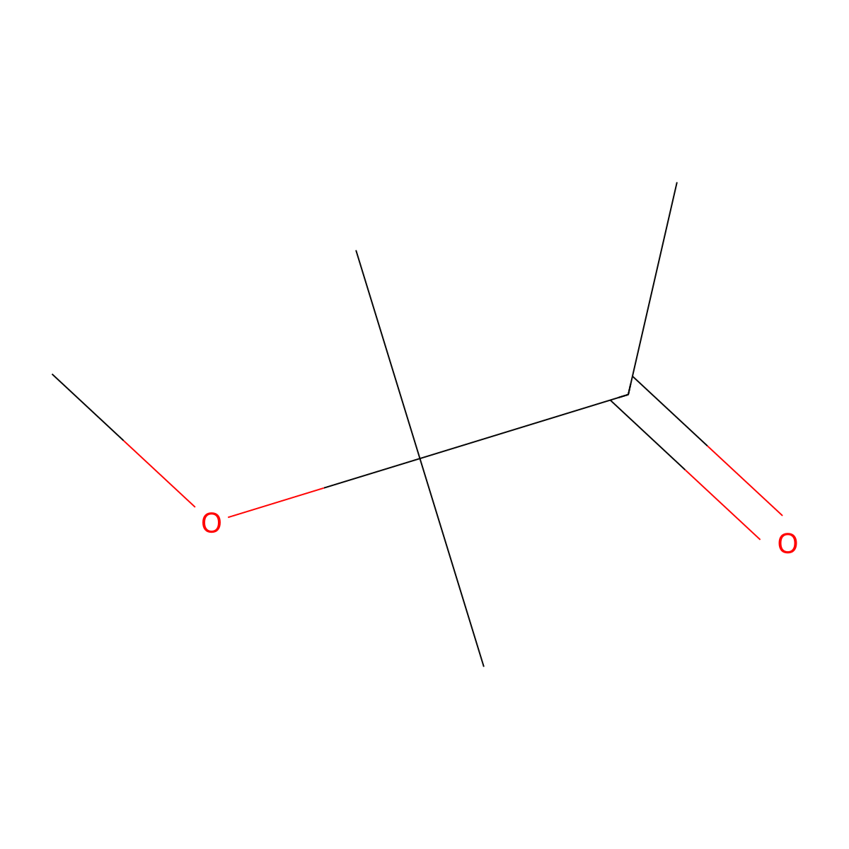 2-Butanone, 3-methoxy-3-methyl- molecular structure, CAS 36687-98-6
