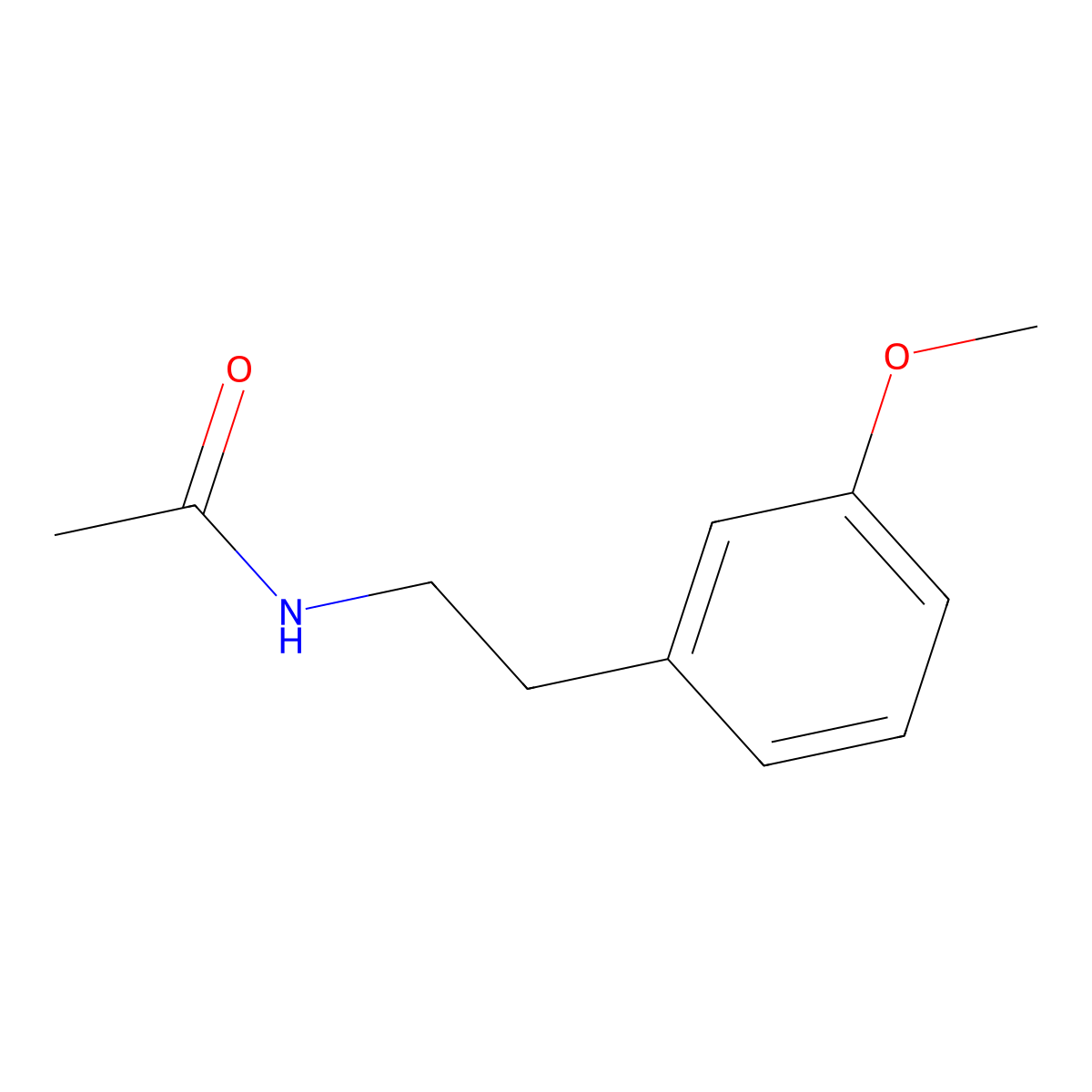 N-[2-(3-methoxyphenyl)ethyl]acetamide molecular structure, CAS 36688-73-0