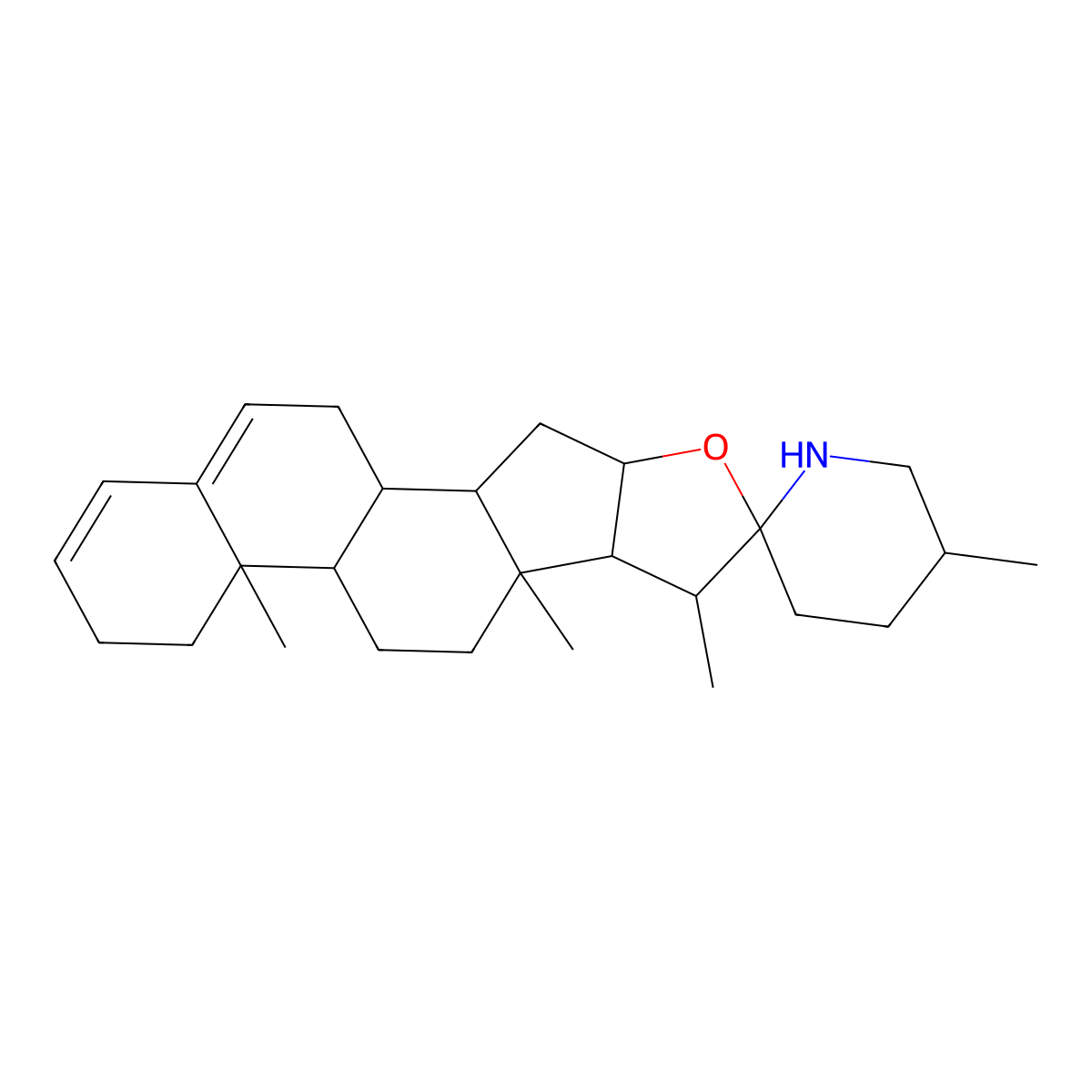 Solasodiene molecular structure, CAS 3669-17-8