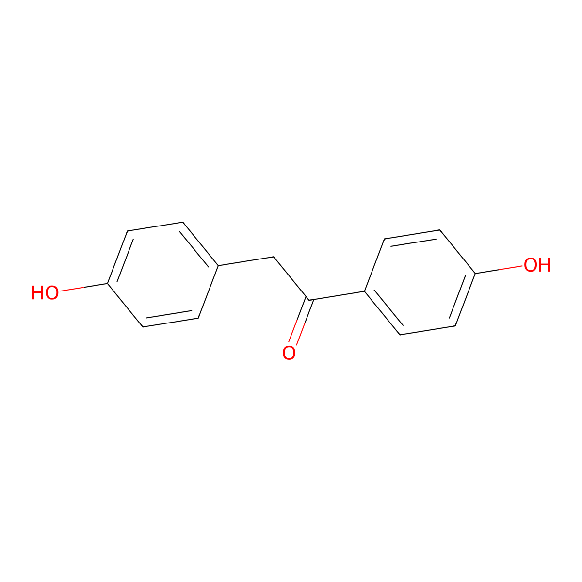 1,2-Bis(4-hydroxyphenyl)ethanone molecular structure, CAS 3669-47-4