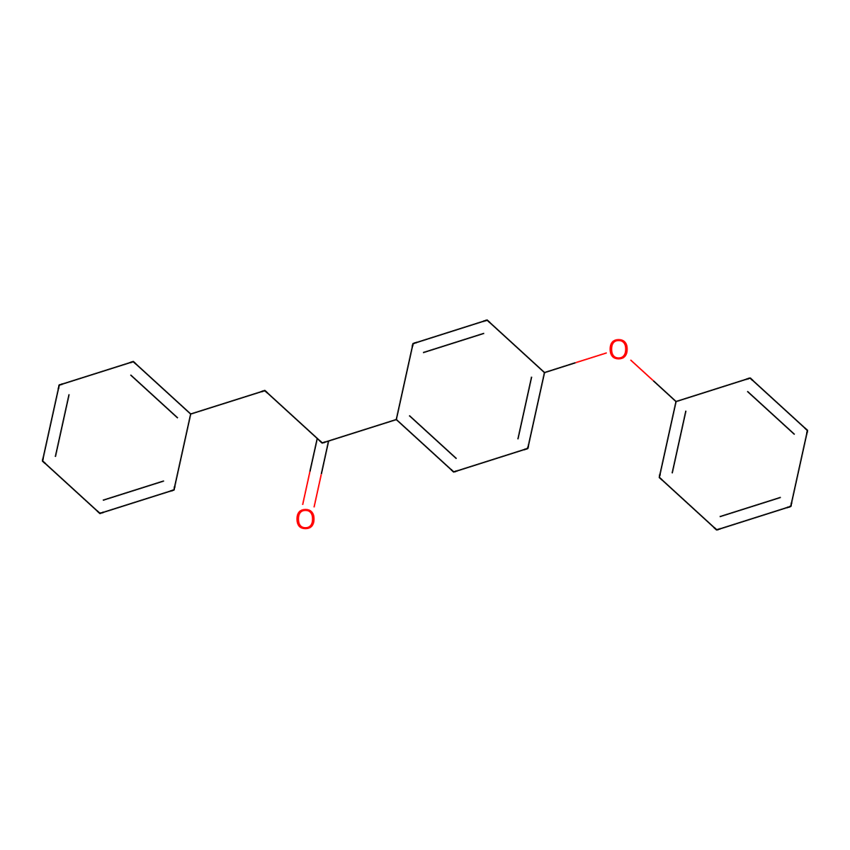 1-(4-Phenoxyphenyl)-2-phenylethanone molecular structure, CAS 3669-48-5