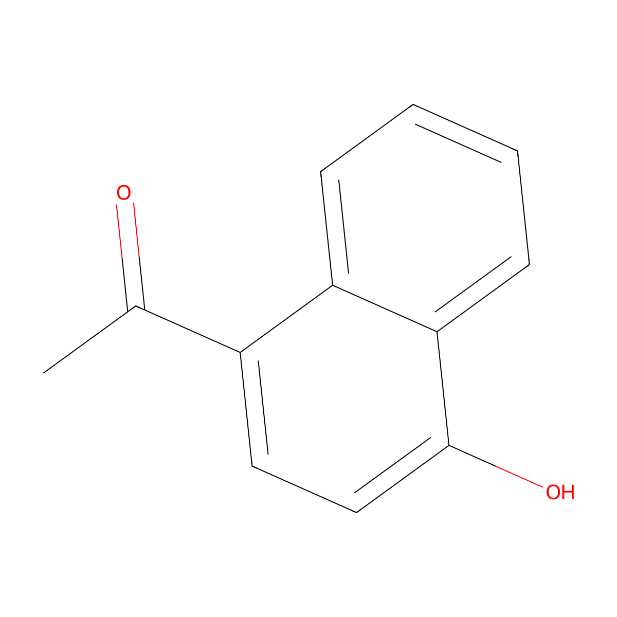 1-(4-Hydroxynaphthalen-1-yl)ethan-1-one molecular structure, CAS 3669-52-1