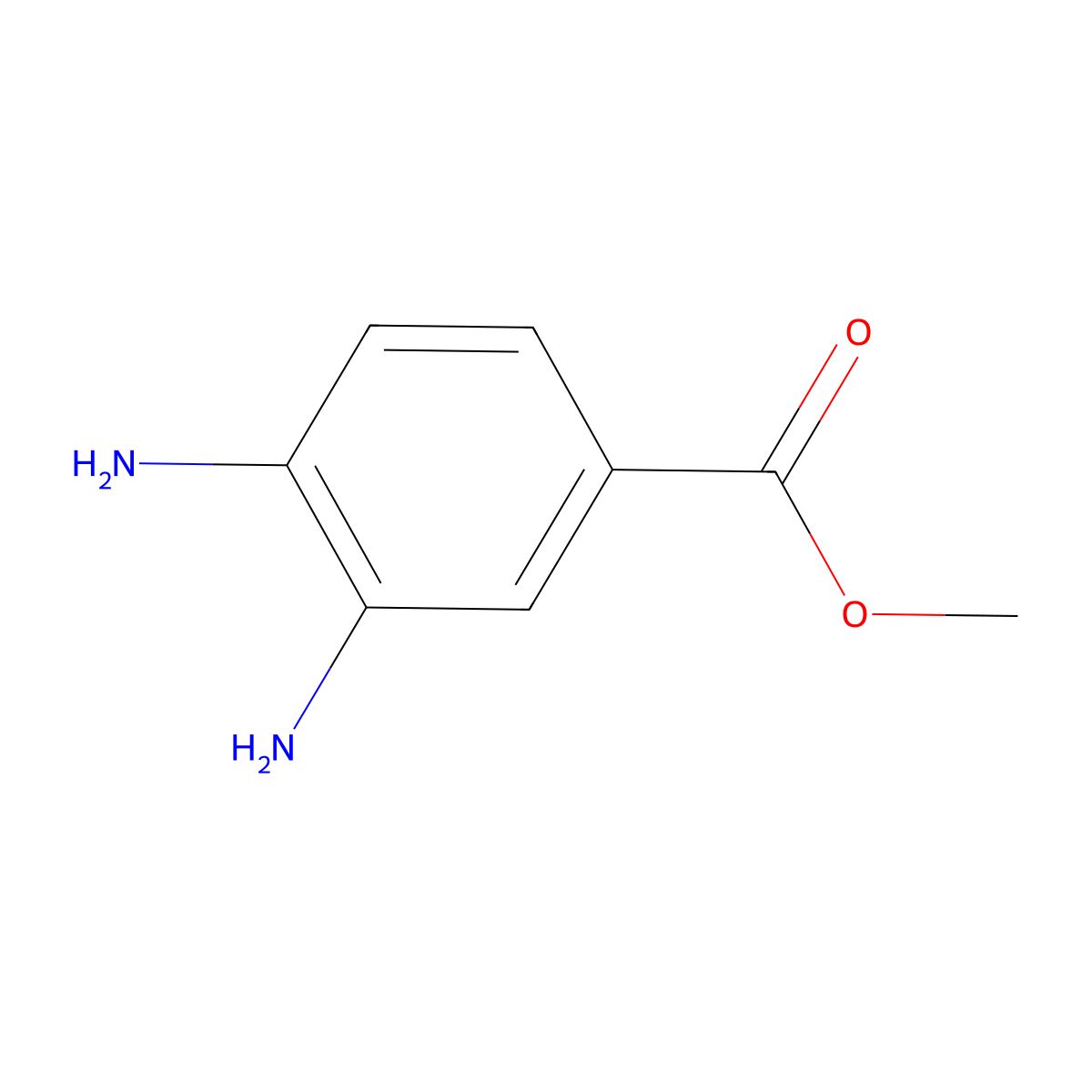3,5-Diamino-2-methylbenzoic acid molecular structure, CAS 36692-49-6