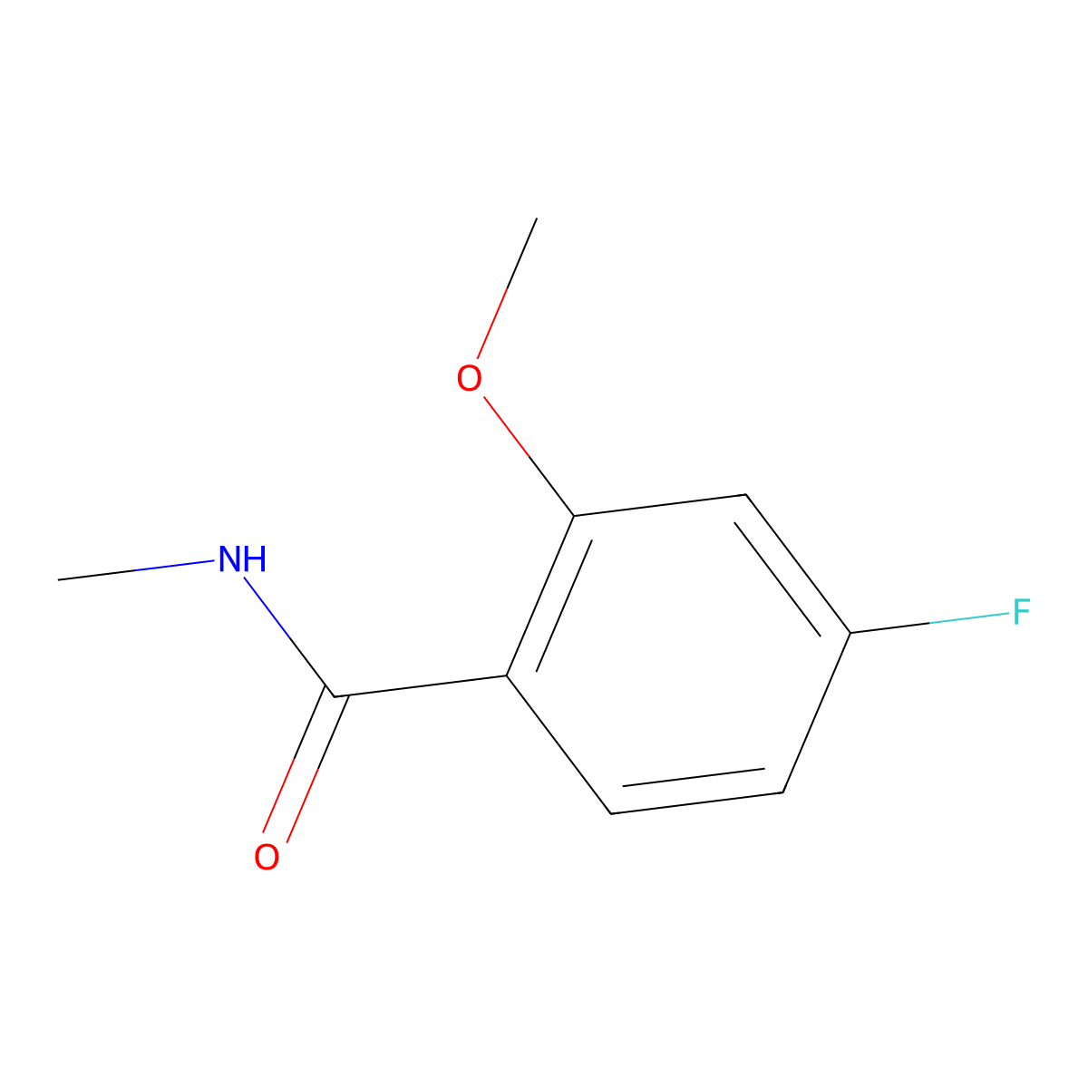 4-Fluoro-2-methoxy-N-methylbenzamide molecular structure, CAS 36695-94-0