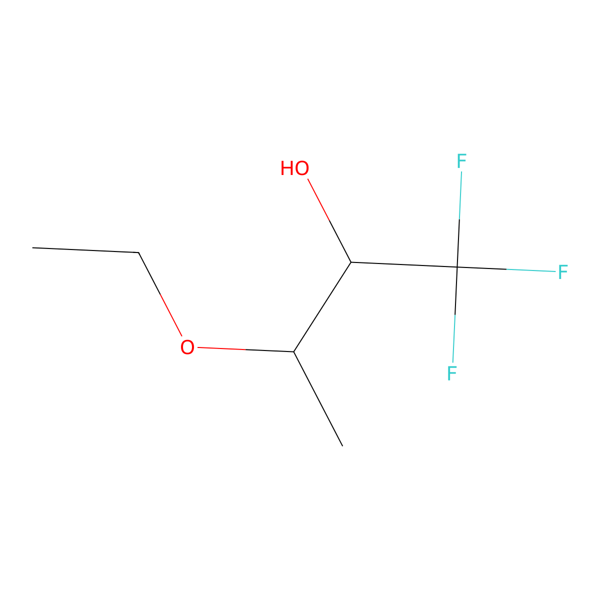 3-Ethoxy-1,1,1-trifluorobutan-2-ol molecular structure, CAS 367-13-5