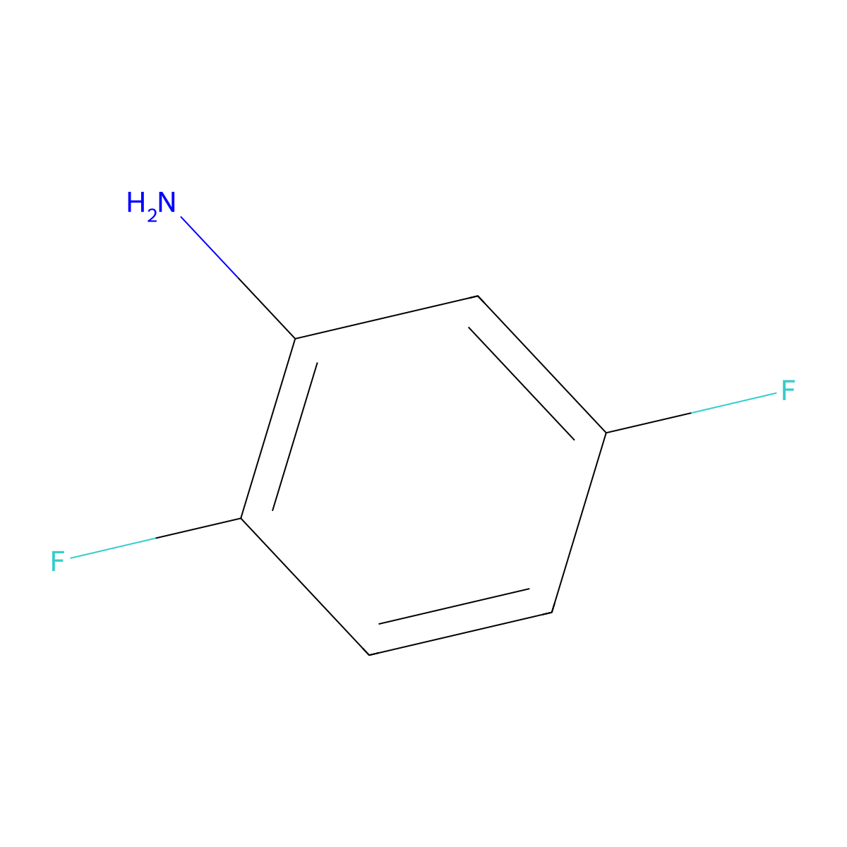 2,5-Difluoroaniline molecular structure, CAS 367-30-6