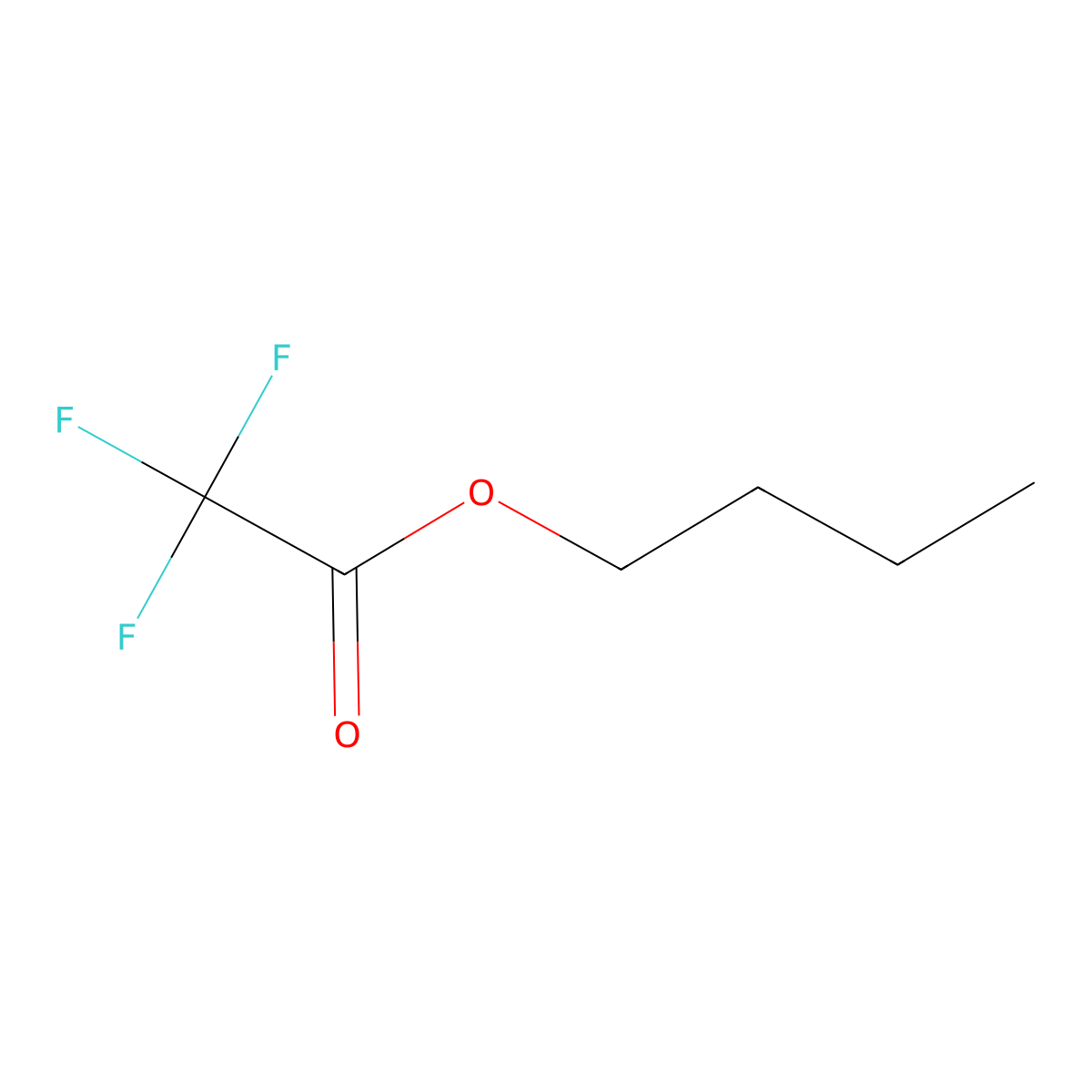 Butyl trifluoroacetate molecular structure, CAS 367-64-6