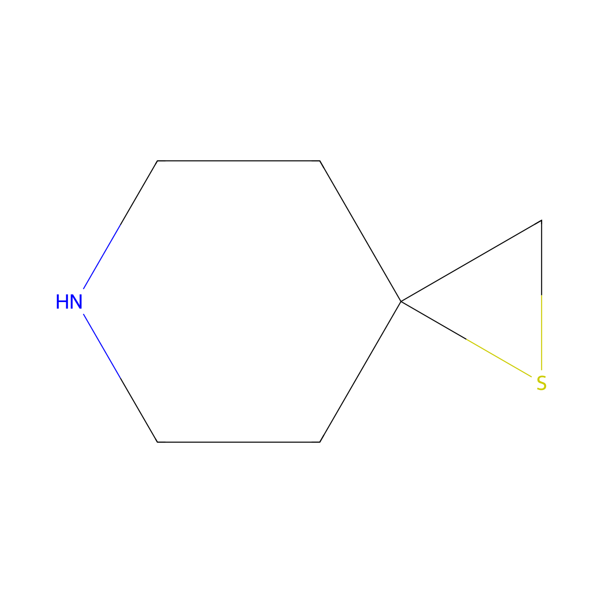 1-Thia-6-azaspiro[2.5]octane molecular structure, CAS 36706-64-6