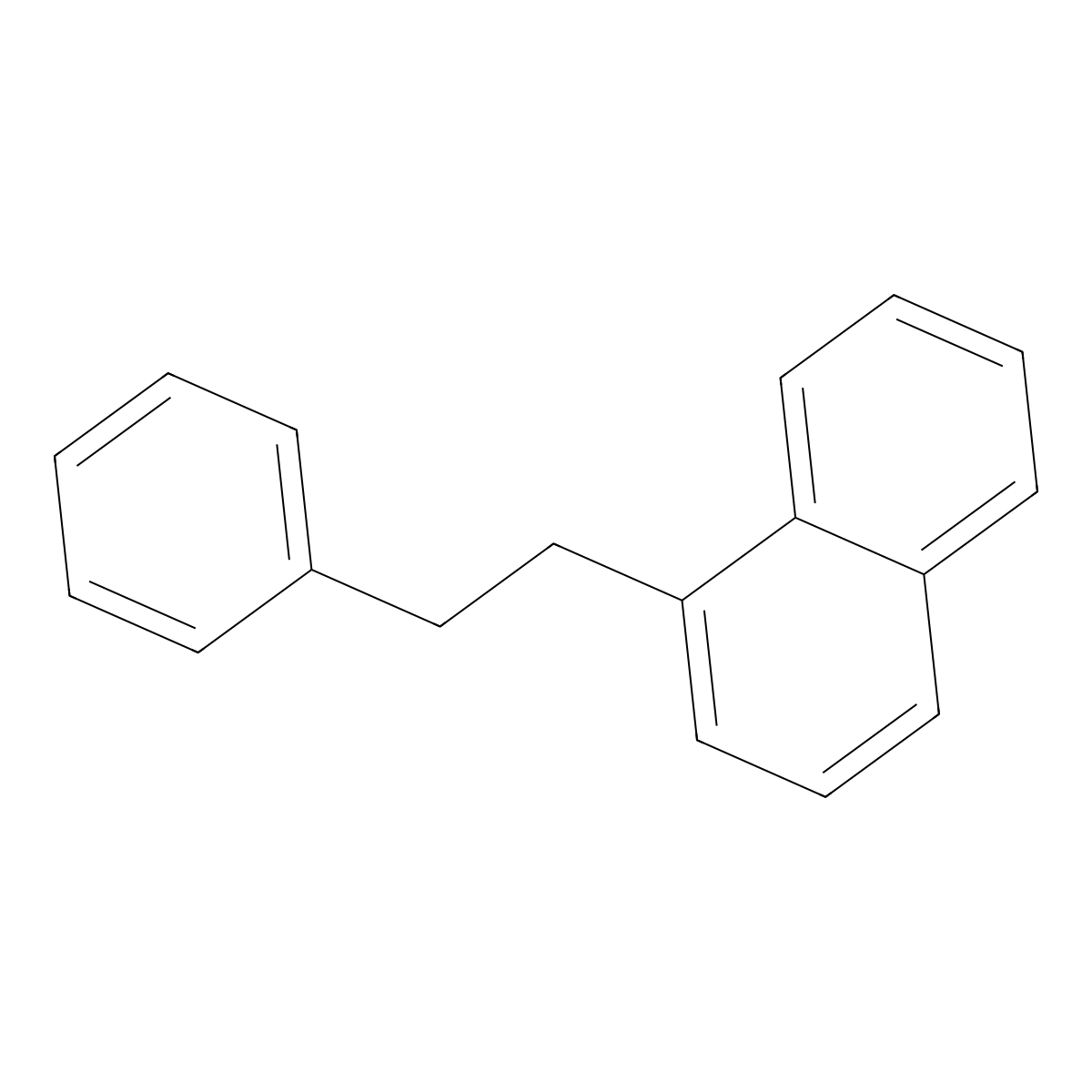 1-(2-Phenylethyl)naphthalene molecular structure, CAS 36707-32-1