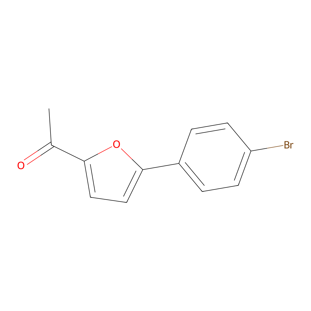 1-[5-(4-Bromophenyl)furan-2-yl]ethan-1-one molecular structure, CAS 36710-32-4