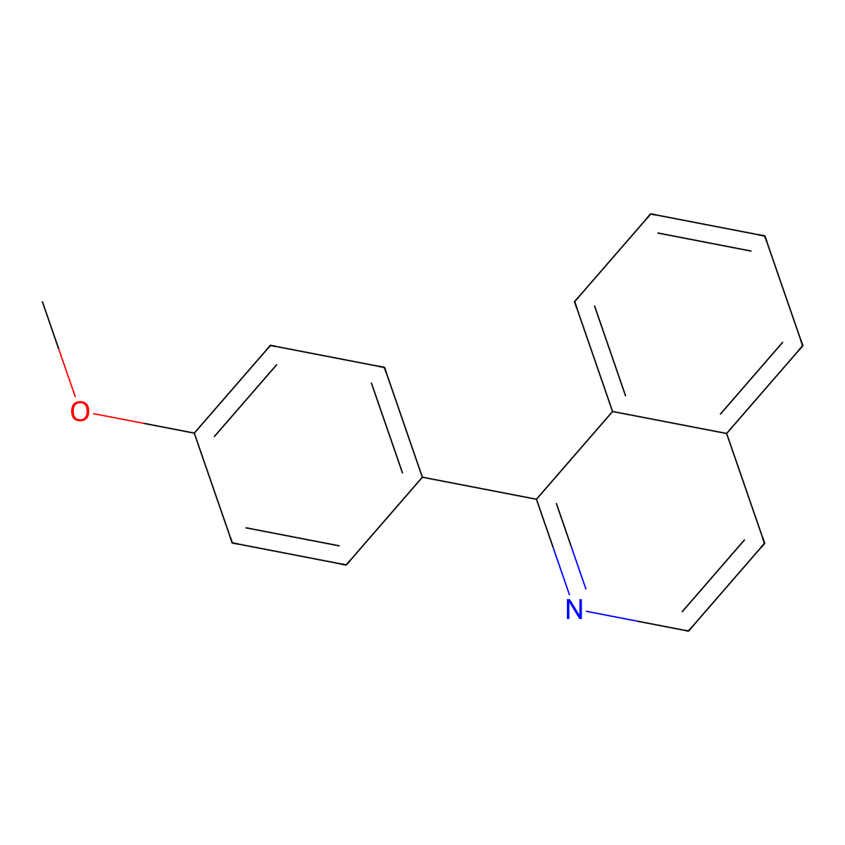 1-(4-Methoxyphenyl)isoquinoline molecular structure, CAS 36710-74-4
