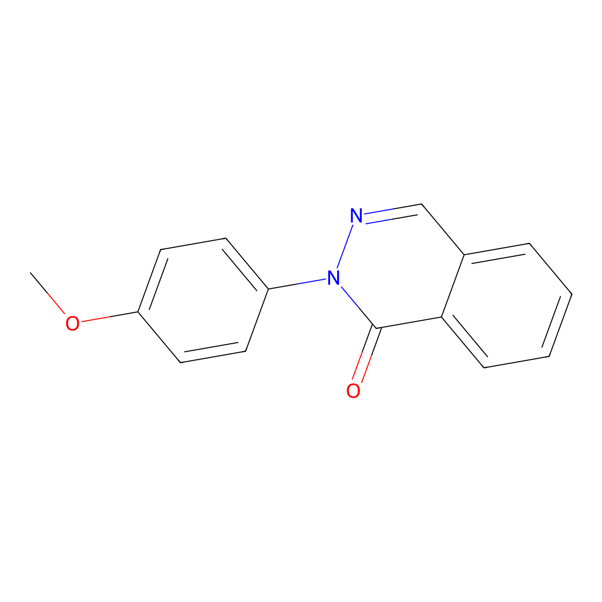 2-(4-methoxyphenyl)phthalazin-1(2H)-one molecular structure, CAS 36710-93-7