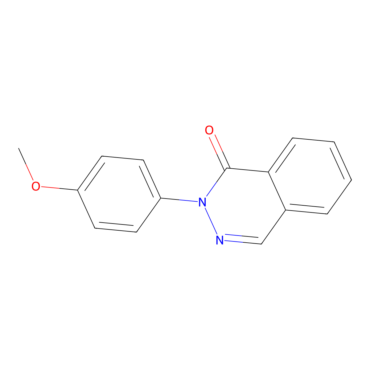 2-(4-methoxyphenyl)phthalazin-1(2H)-one molecular structure, CAS 36710-93-7