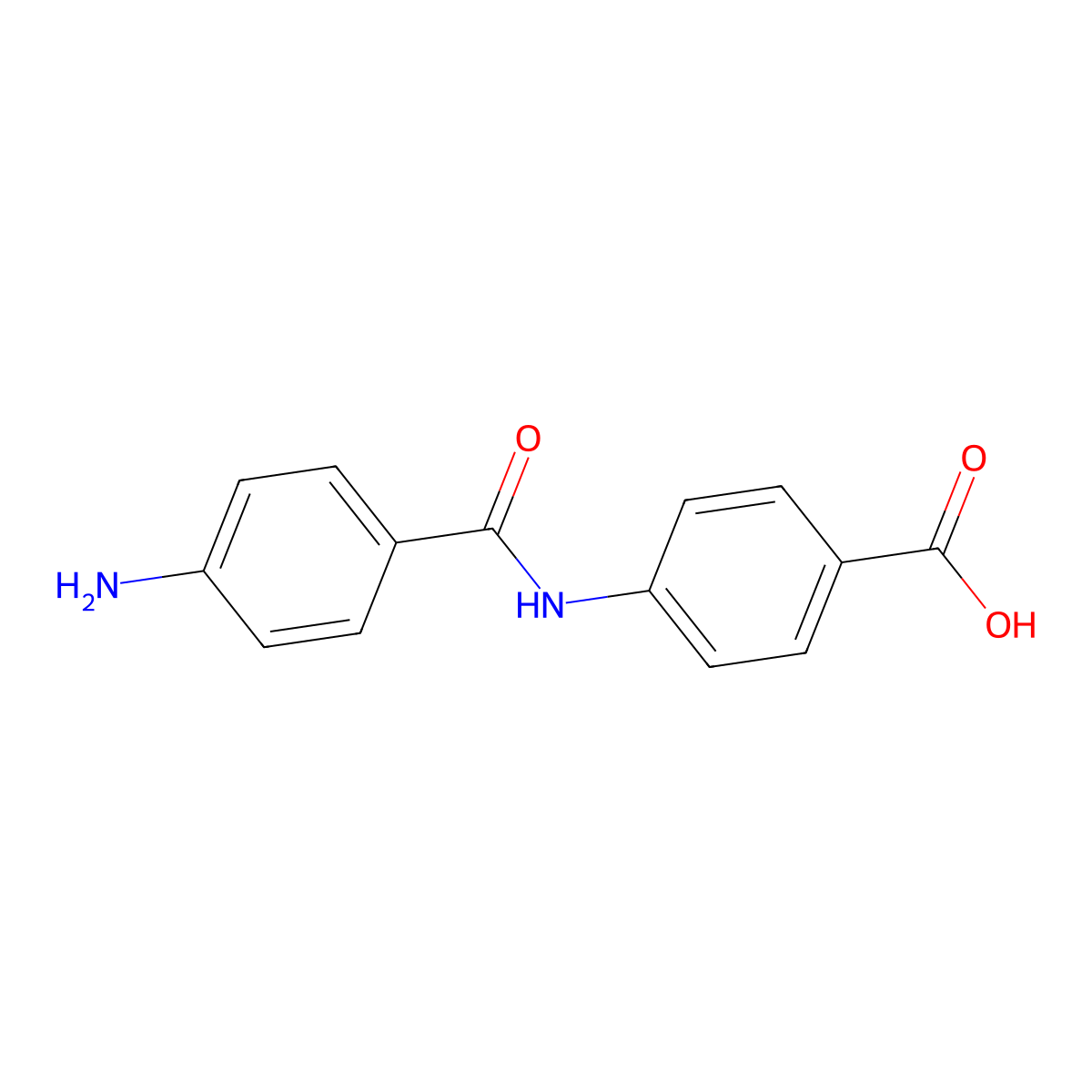 4-(4-Amino-benzoylamino)-benzoic acid molecular structure, CAS 36711-56-5