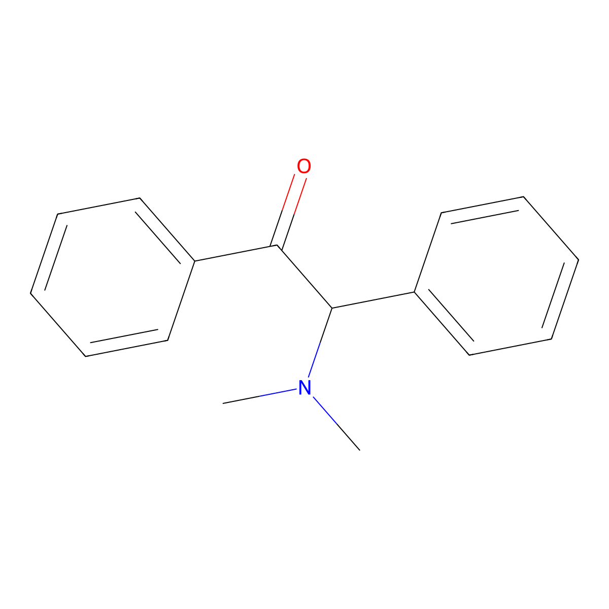 2-(Dimethylamino)-1,2-diphenylethanone molecular structure, CAS 36713-33-4