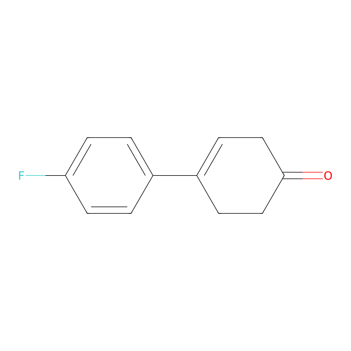 4-(4-Fluorophenyl)cyclohex-3-en-1-one molecular structure, CAS 36716-73-1