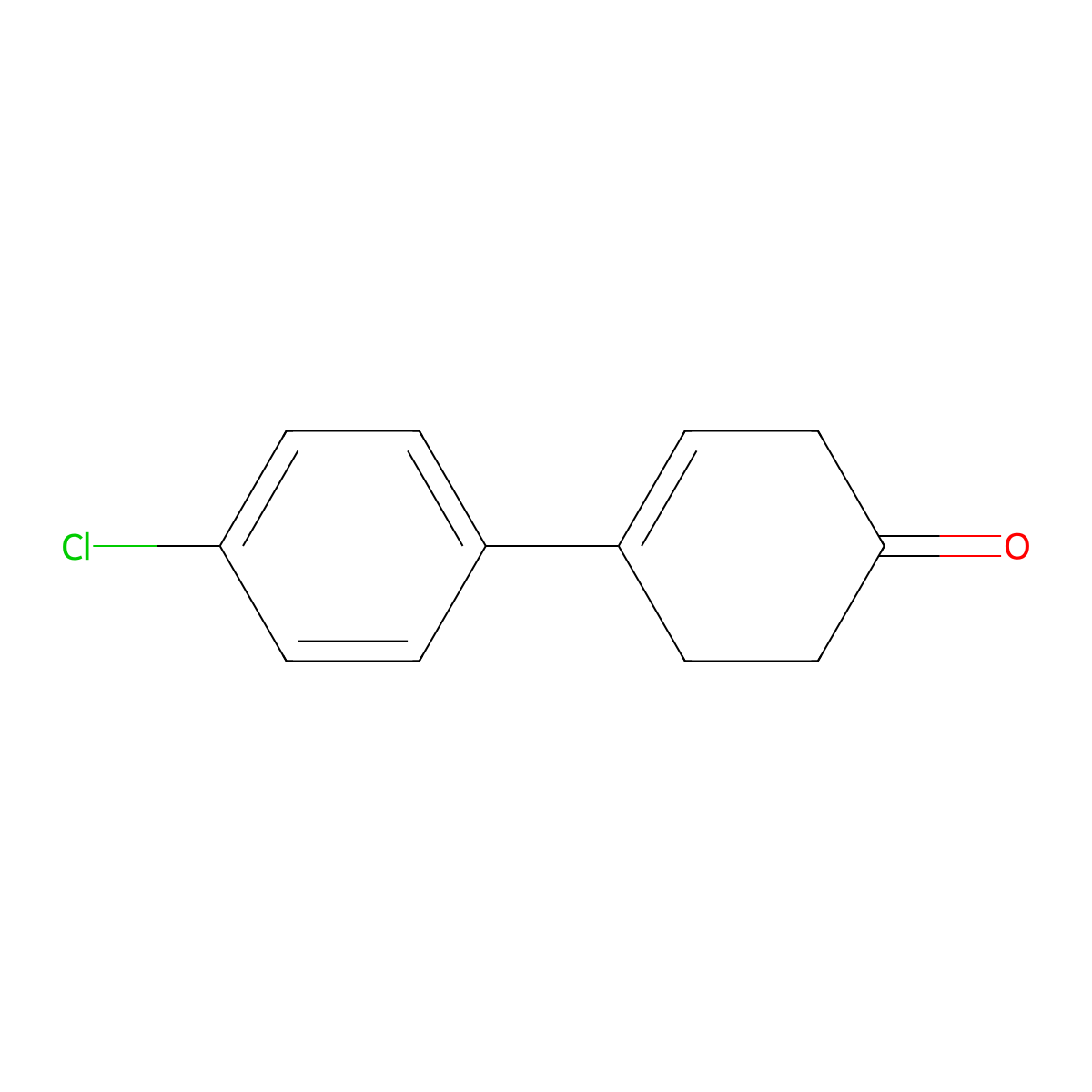 4-(4-Chlorophenyl)cyclohex-3-en-1-one molecular structure, CAS 36716-75-3