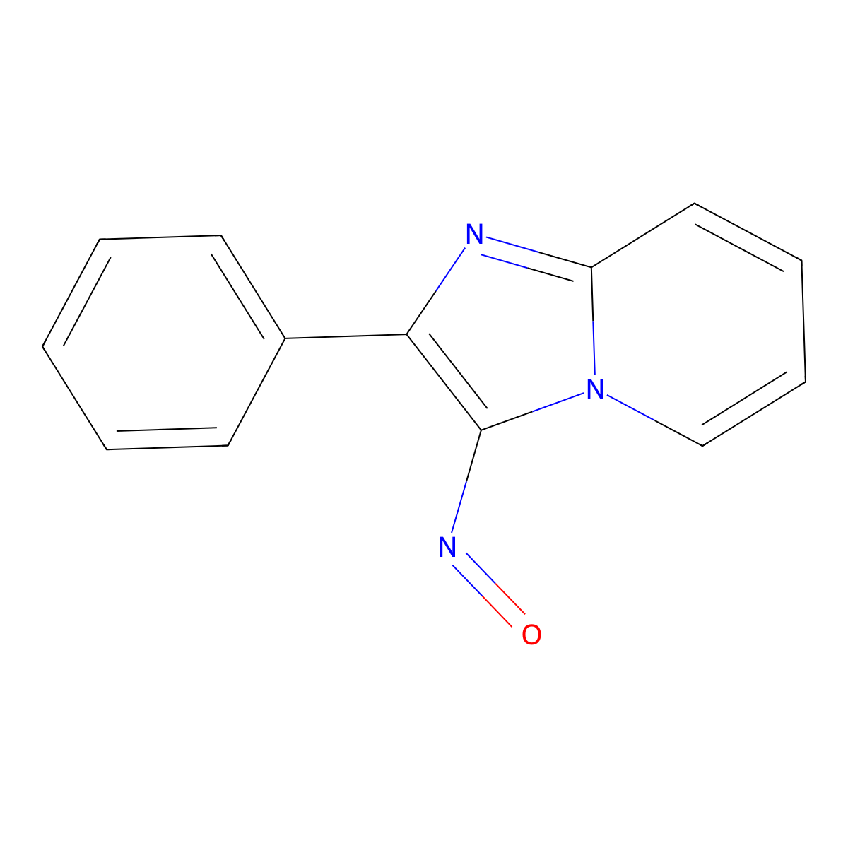 3-Nitroso-2-phenylimidazo[1,2-a]pyridine molecular structure, CAS 3672-37-5