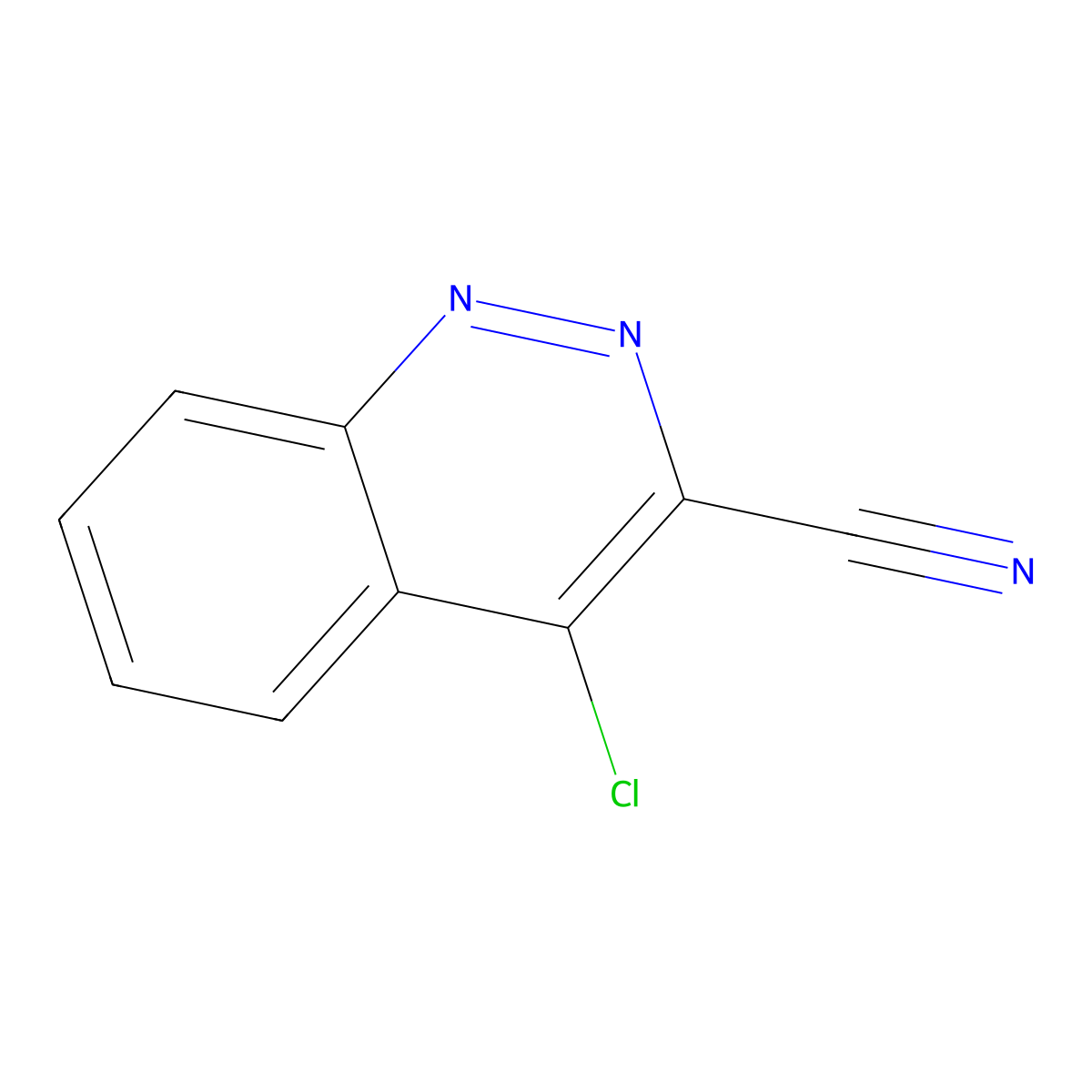4-Chlorocinnoline-3-carbonitrile molecular structure, CAS 36721-12-7