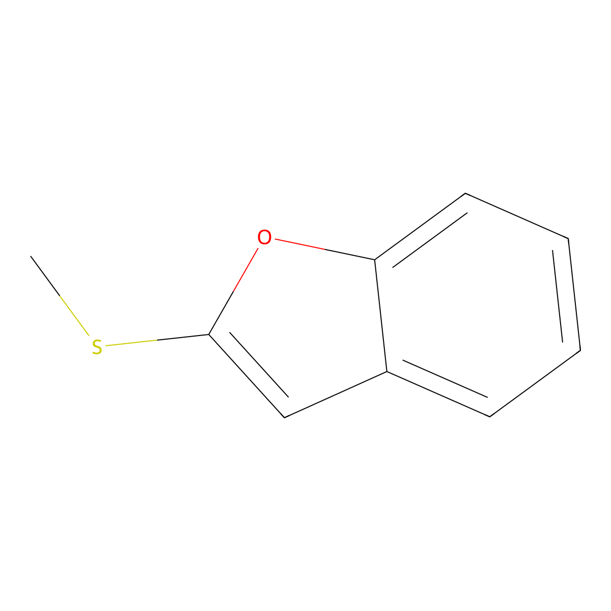 2-(Methylthio)benzofuran molecular structure, CAS 36724-16-0