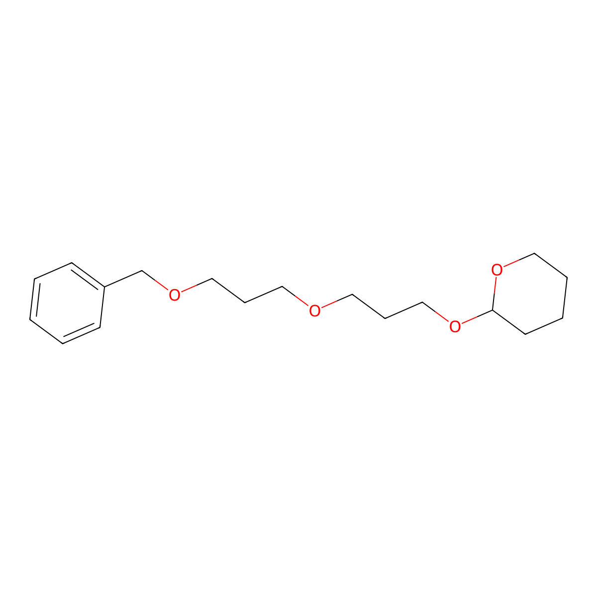 2-(3-(3-(Benzyloxy)propoxy)propoxy)tetrahydro-2h-pyran molecular structure, CAS 367259-22-1