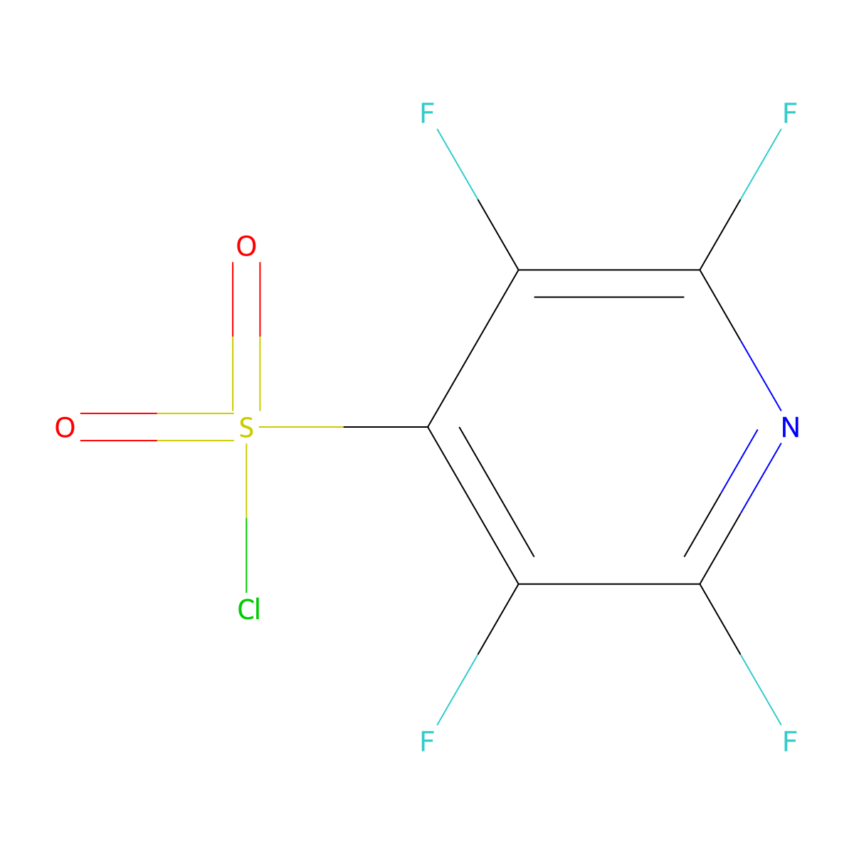 Tetrafluoropyridine-4-sulfonylchloride molecular structure, CAS 367265-38-1