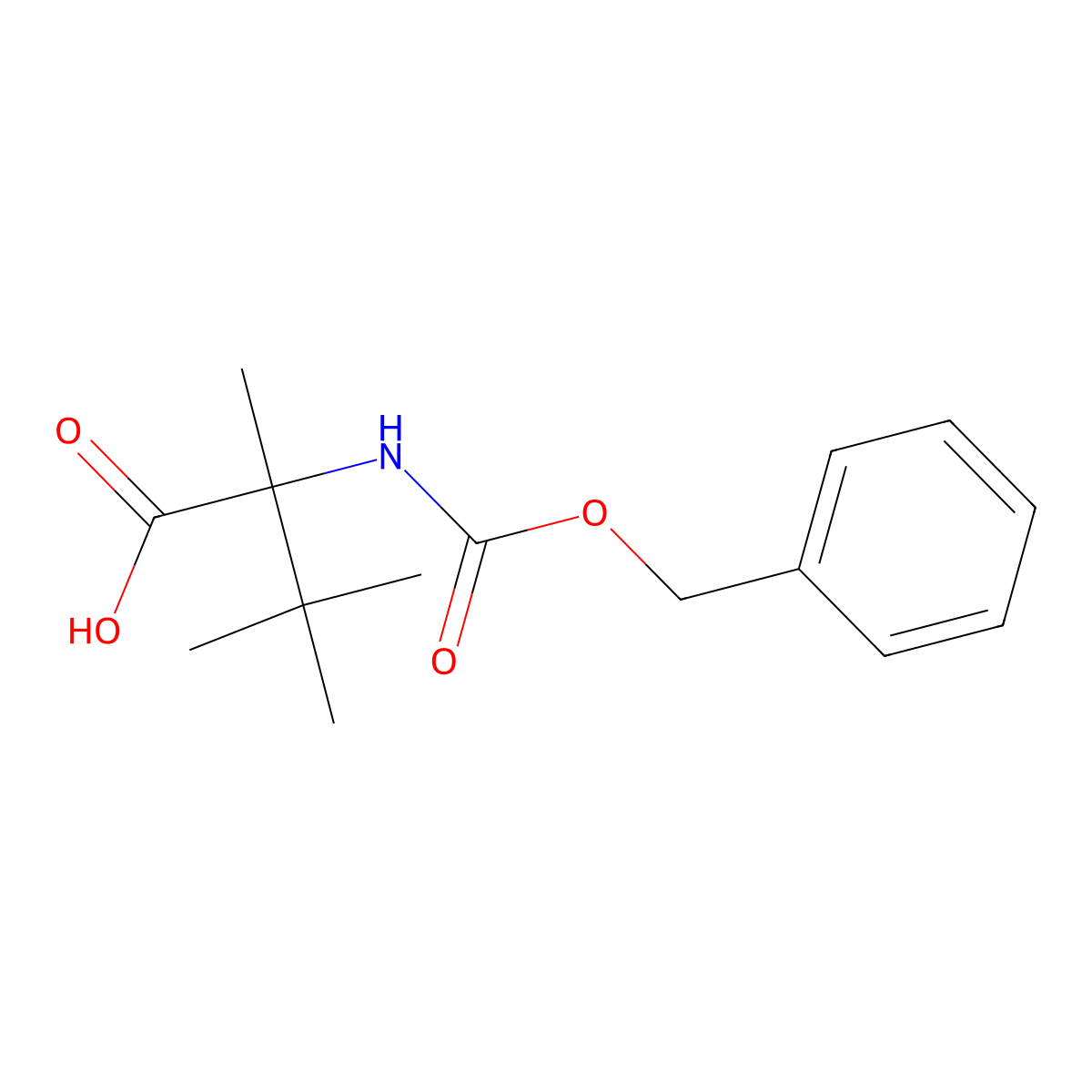2-{[(Benzyloxy)carbonyl]amino}-2,3,3-trimethylbutanoic acid molecular structure, CAS 367274-55-3