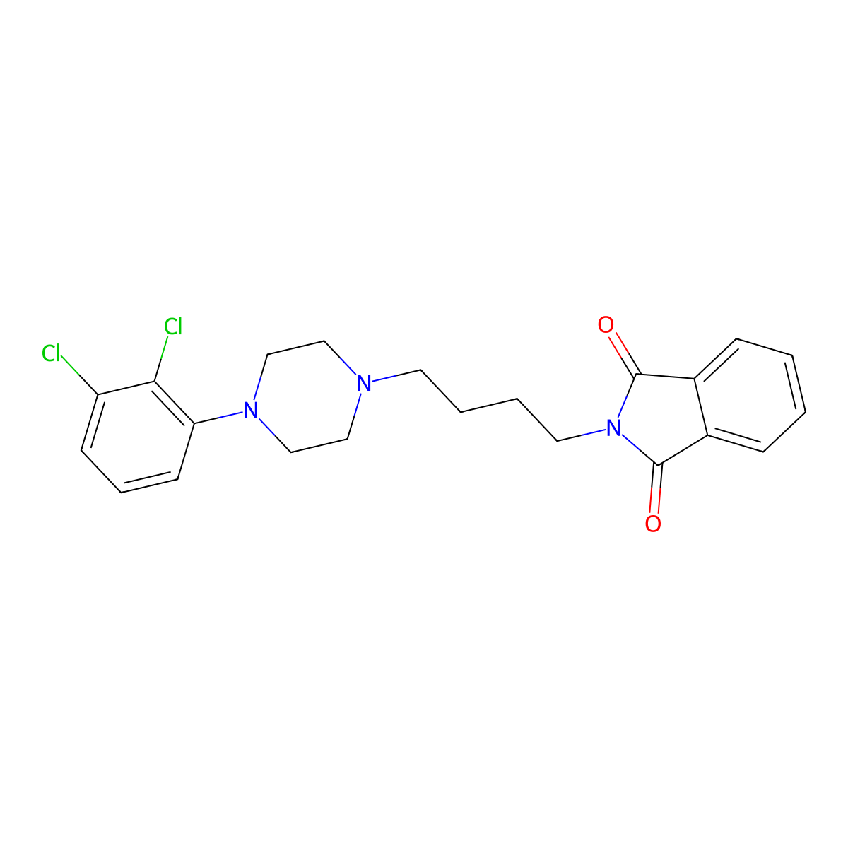 2-(4-(4-(2,3-Dichlorophenyl)piperazin-1-yl)butyl)isoindoline-1,3-dione molecular structure, CAS 367275-36-3