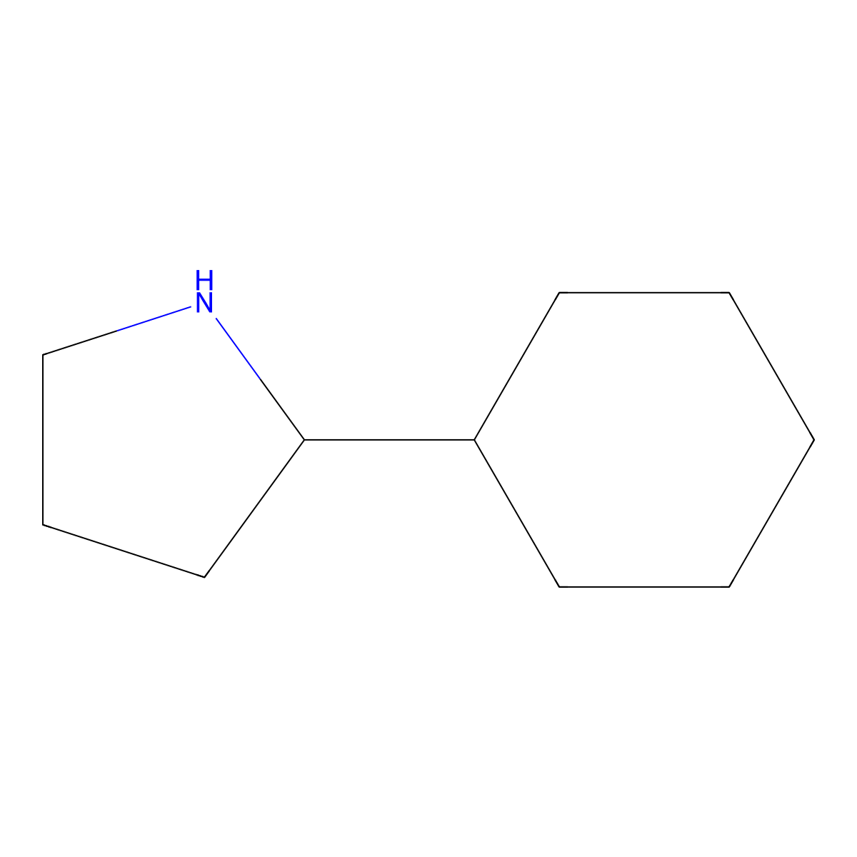 2-Cyclohexylpyrrolidine molecular structure, CAS 367281-02-5