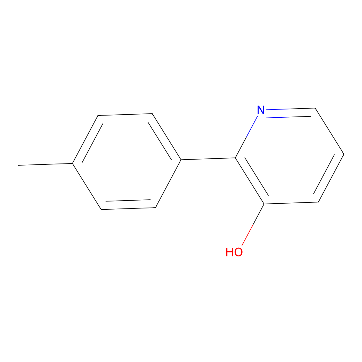 2-(4-Methylphenyl)pyridin-3-ol molecular structure, CAS 36739-30-7