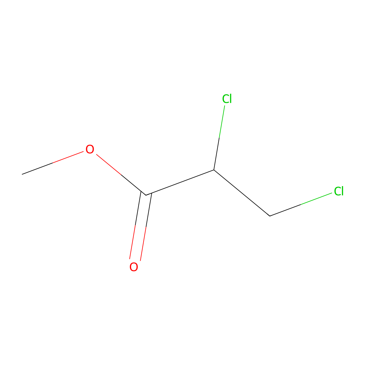 Propanoic acid, 2,3-dichloro-, methyl ester molecular structure, CAS 3674-09-7