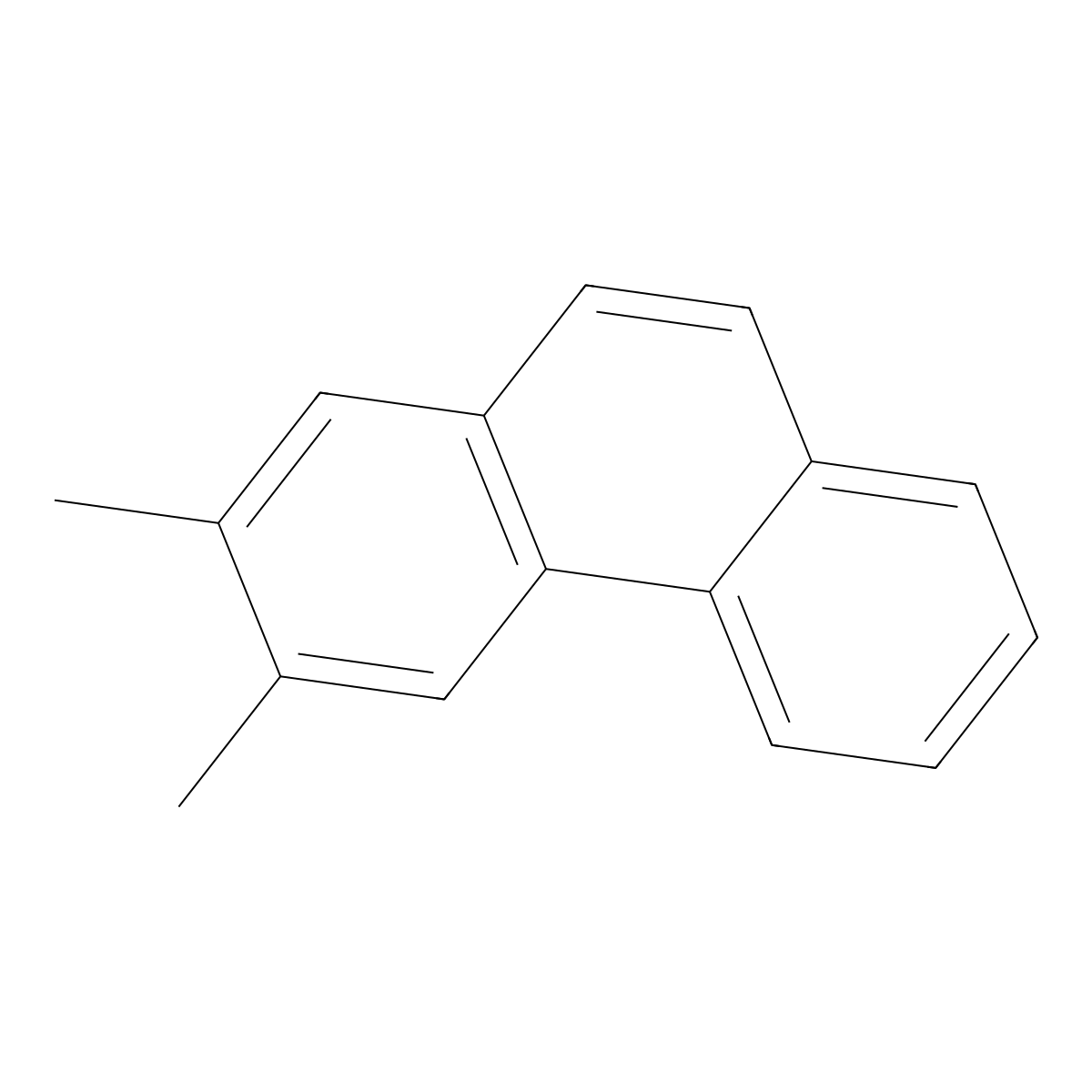 Phenanthrene, 2,3-dimethyl- molecular structure, CAS 3674-65-5