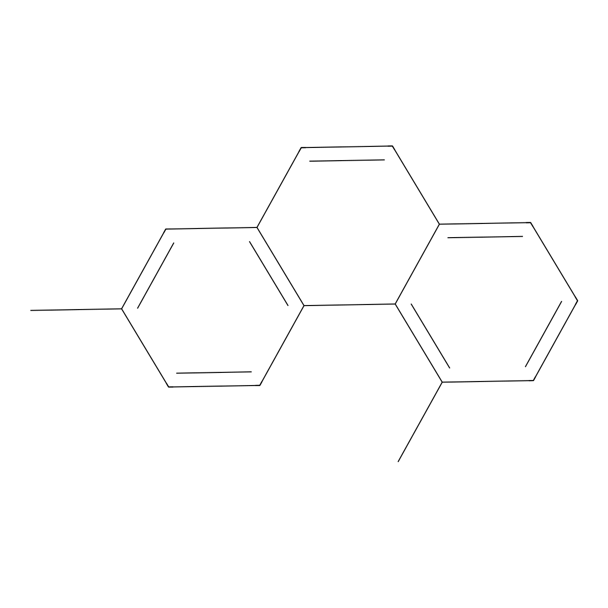 2,5-Dimethylphenanthrene molecular structure, CAS 3674-66-6