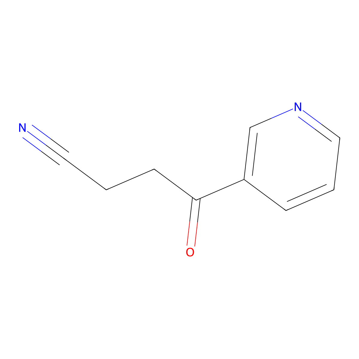 4-Oxo-4-(pyridin-3-yl)butanenitrile molecular structure, CAS 36740-10-0