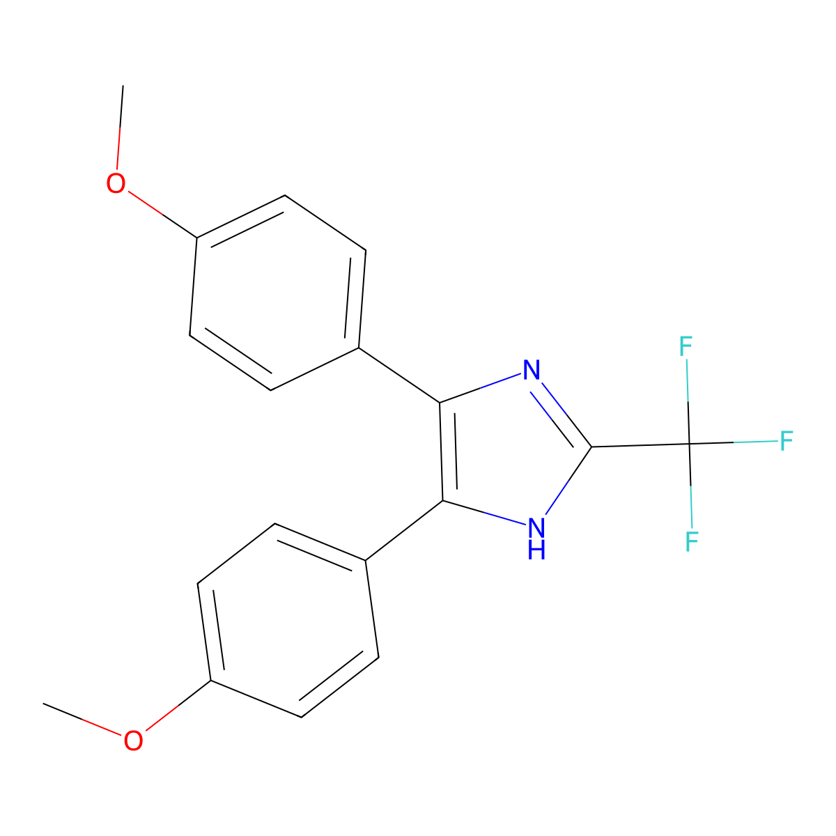 Flumizole molecular structure, CAS 36740-73-5