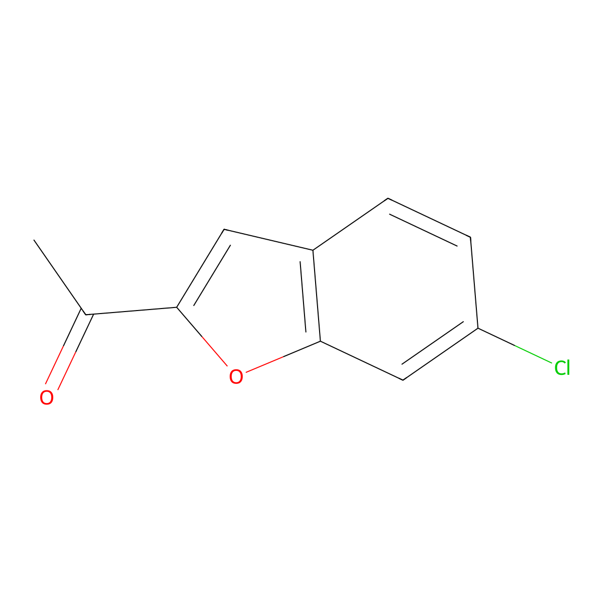 1-(6-Chloro-2-benzofuranyl)ethanone molecular structure, CAS 36744-41-9