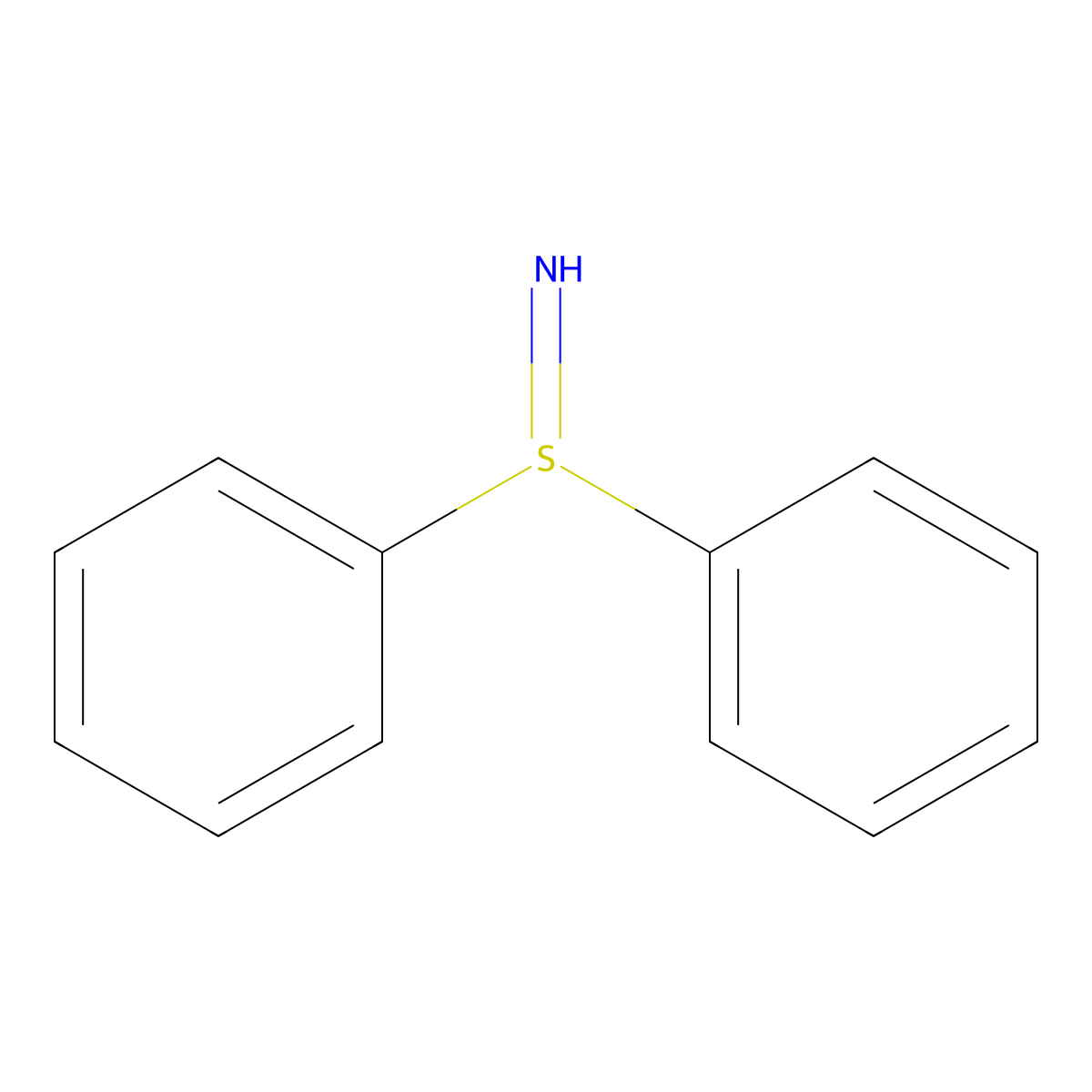S,S-Diphenylsulfilimine molecular structure, CAS 36744-90-8