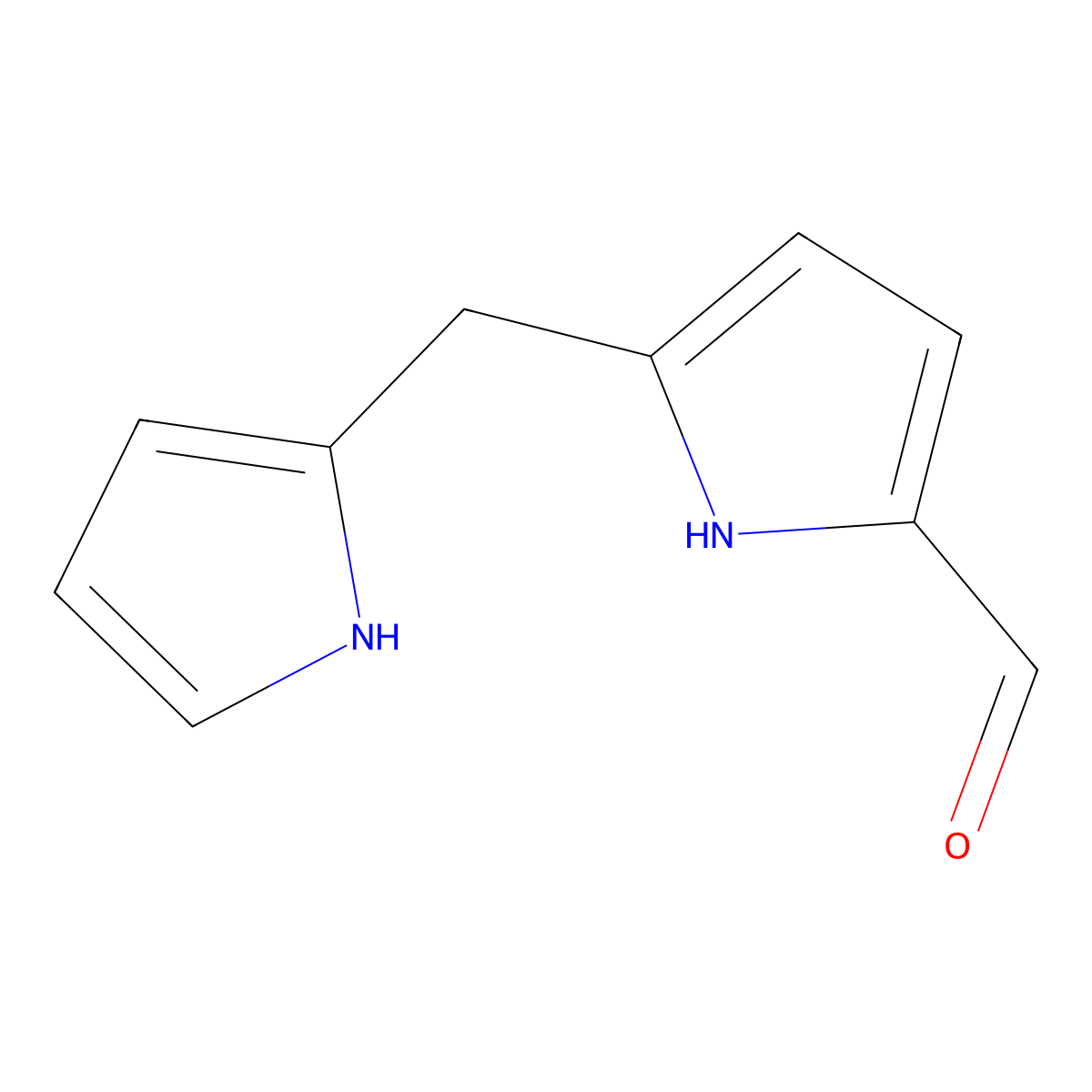 5-((1H-Pyrrol-2-YL)methyl)-1H-pyrrole-2-carbaldehyde molecular structure, CAS 36746-27-7