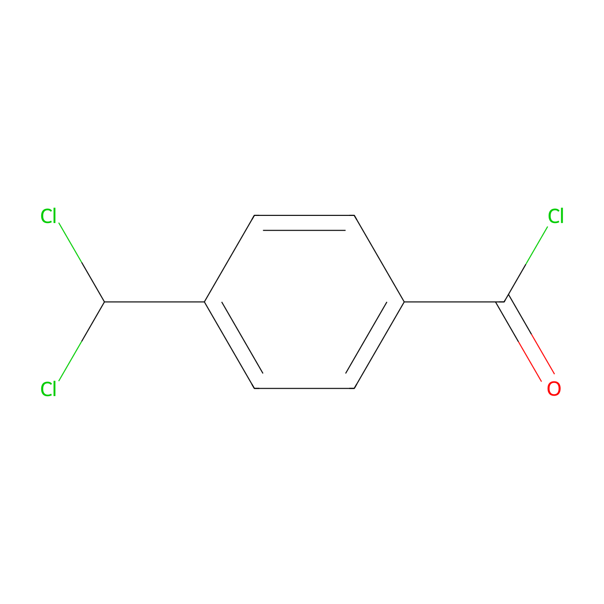 4-(Dichloromethyl)benzoyl chloride molecular structure, CAS 36747-64-5