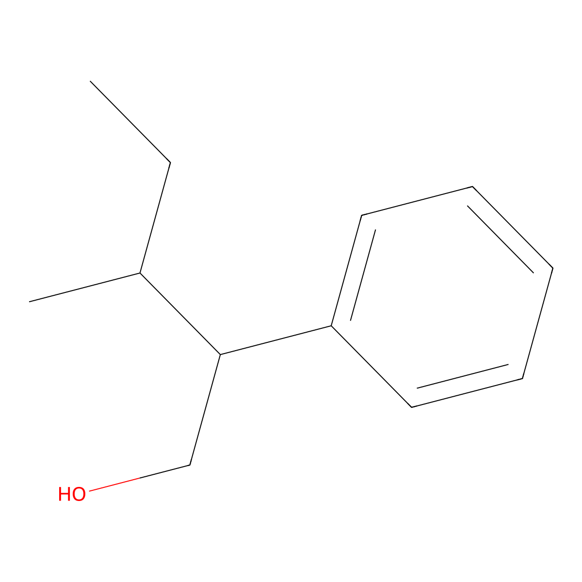 1-Pentanol, 3-methyl-2-phenyl- molecular structure, CAS 36748-84-2